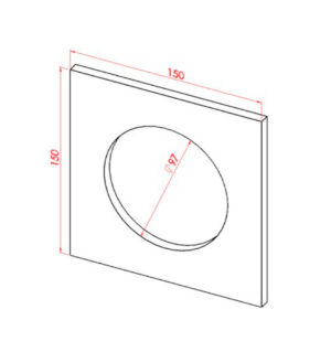 Arruela Quadrada da Balança - CN150978