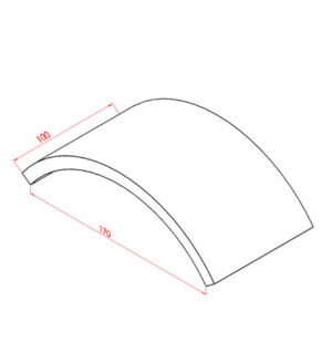 Peito de Pombo 170x100, chapa 3/8 - P100170UN